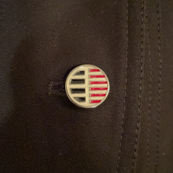 NWT Anthony Vaccarello Black Luxury Denim Military Style Moto Jacket 36 - Picture 3 of 7